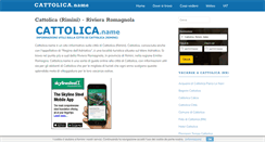 Desktop Screenshot of cattolica.name